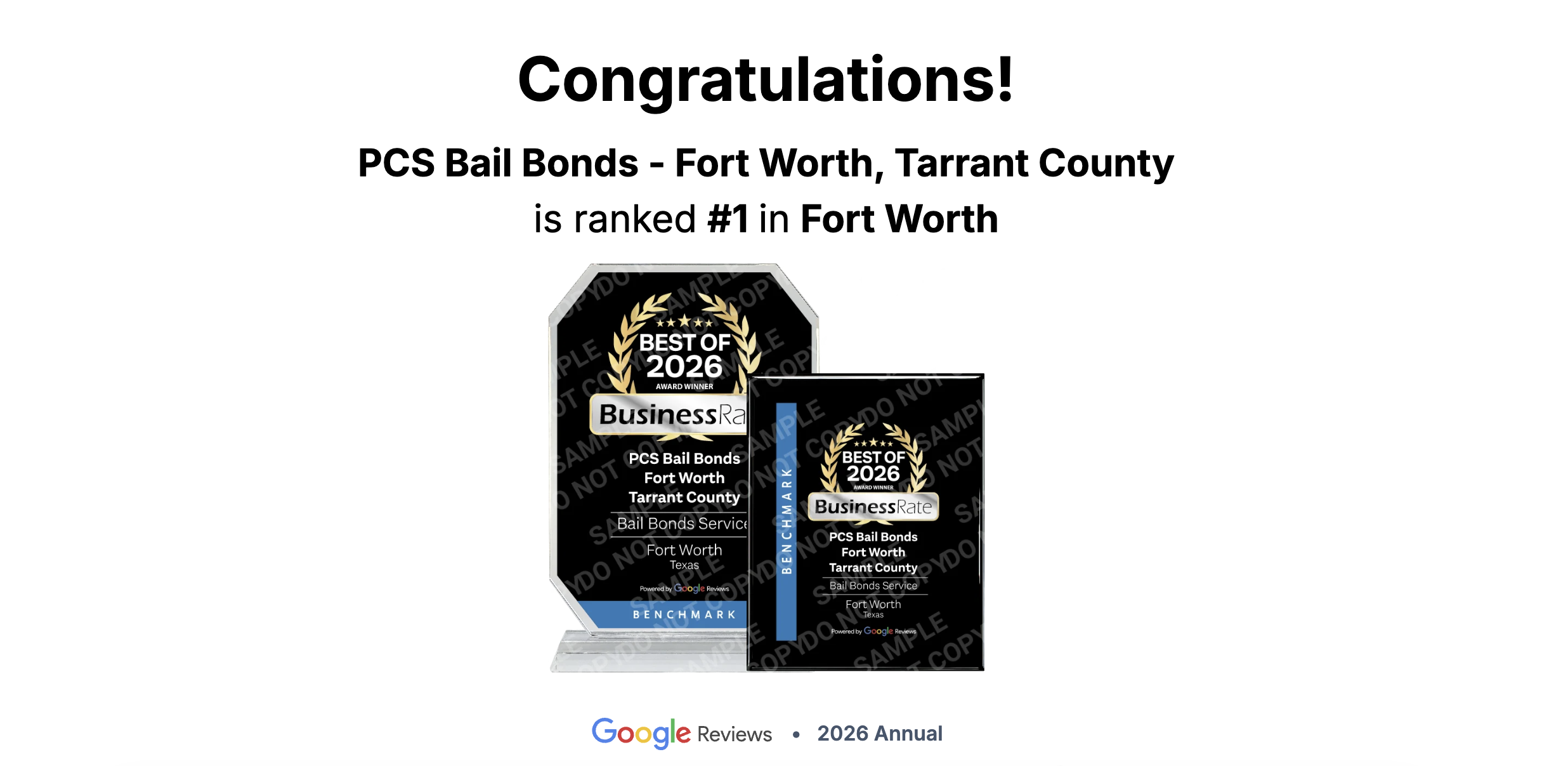 pcs bail bonds busienssrate award 2026